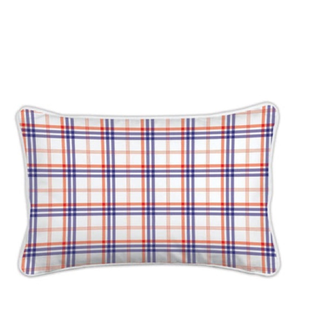 MICHEL DESIGN WORKS RECTANGULAR PILLOW - PAISLEY & PLAID